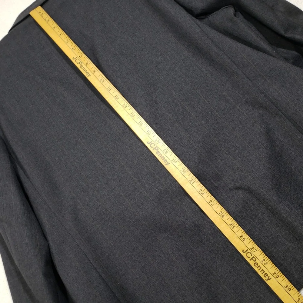 Pierre Balmain Blazer Mens 46 Reg Gray Pinstripe Suit Jacket Luxury Sport Coat